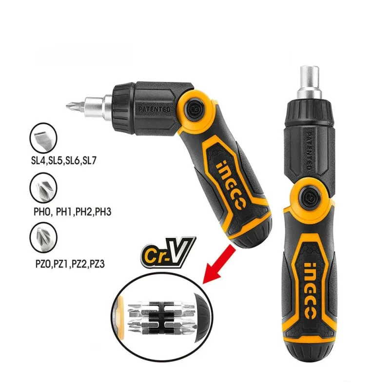 13 in 1 ratchet screwdriver set ingco akisd1208