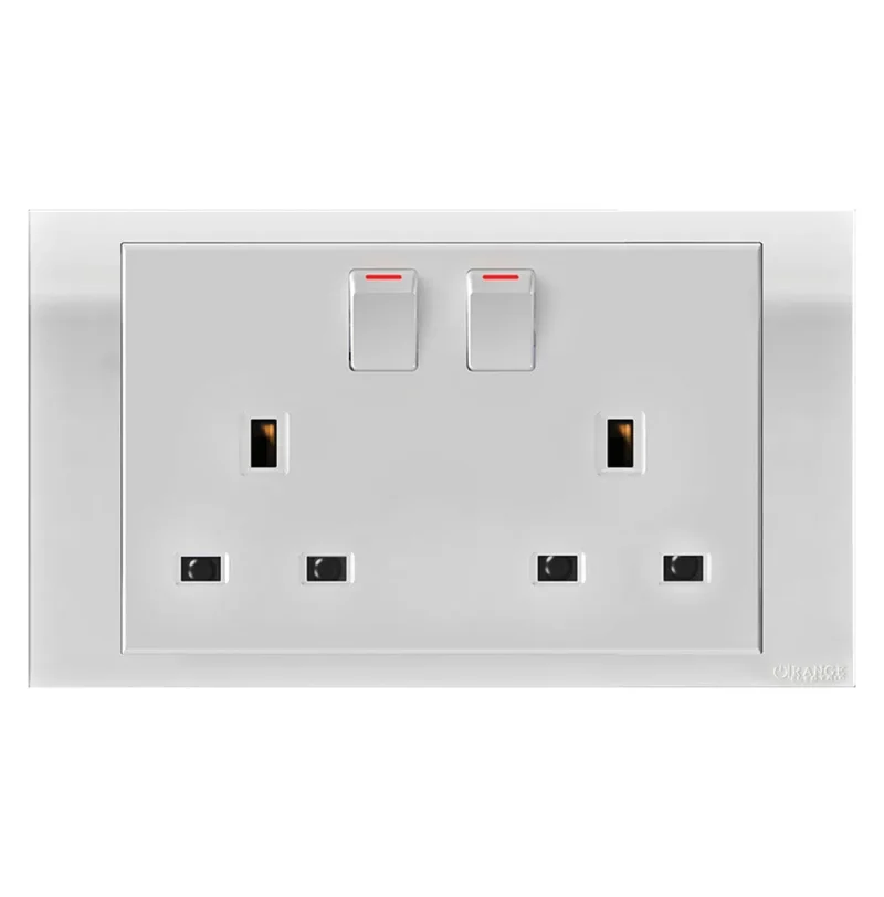 akoya 13a twin switch socket outlet