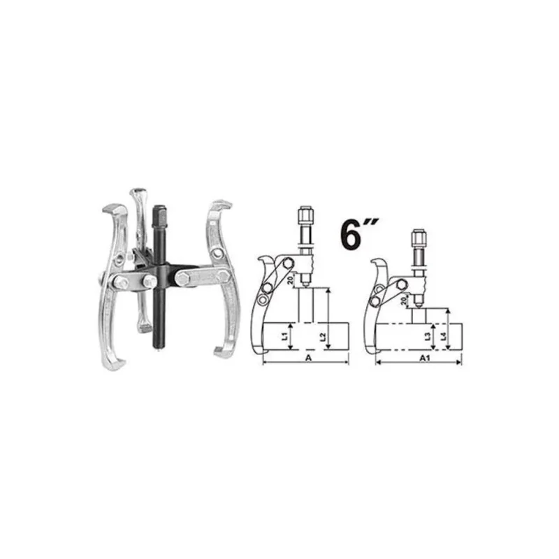 ingco hgp08036 3 jaw puller precision tool for easy removal