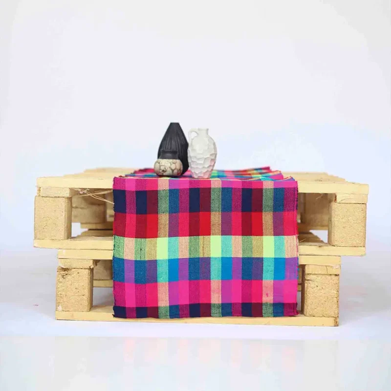 mezbaan multi checkered tablecloth easy return