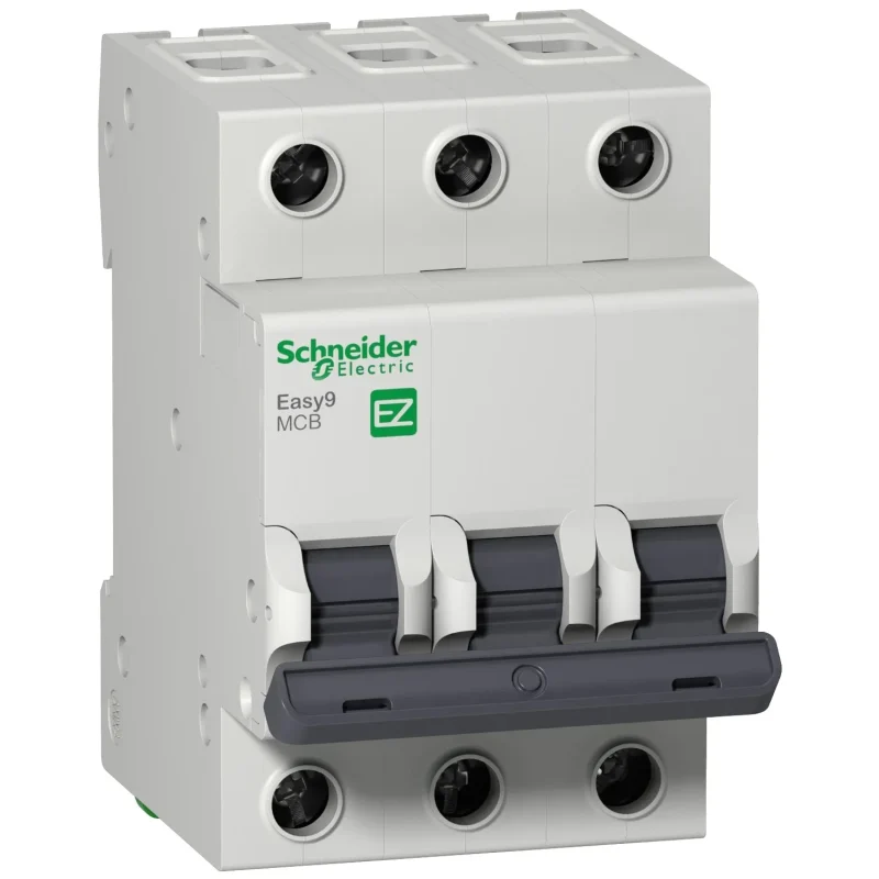 schneider easy9 3 pole miniature circuit breaker 6 ka