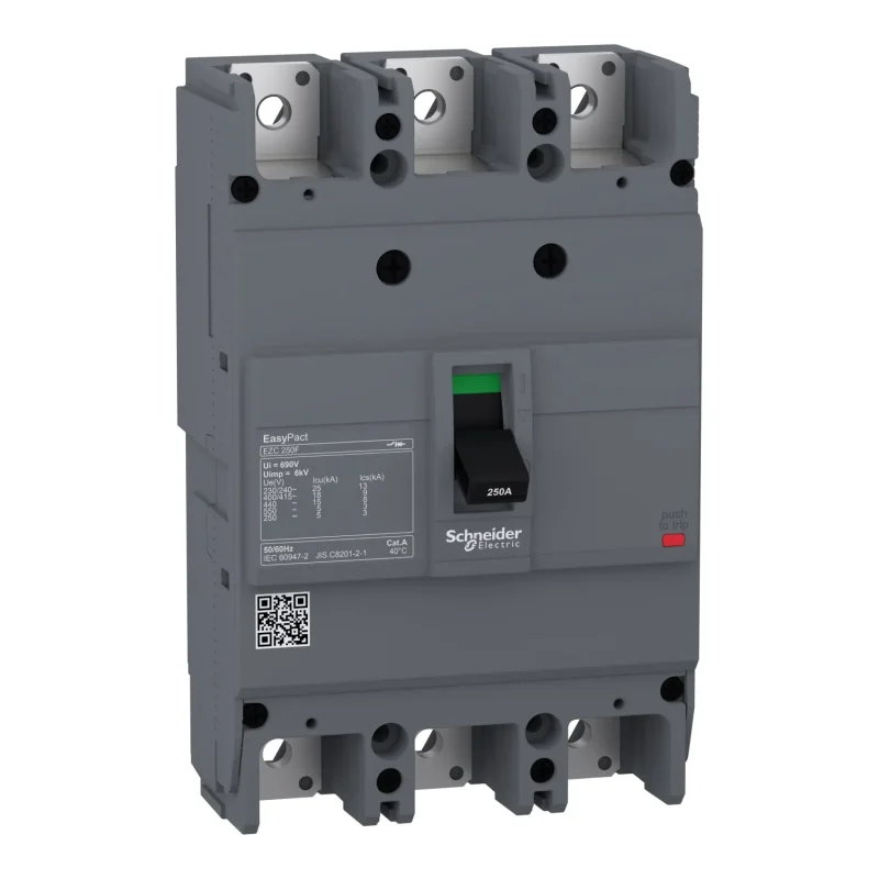 schneider ezc250f 3 pole mccb 18 ka high performance circuit breaker