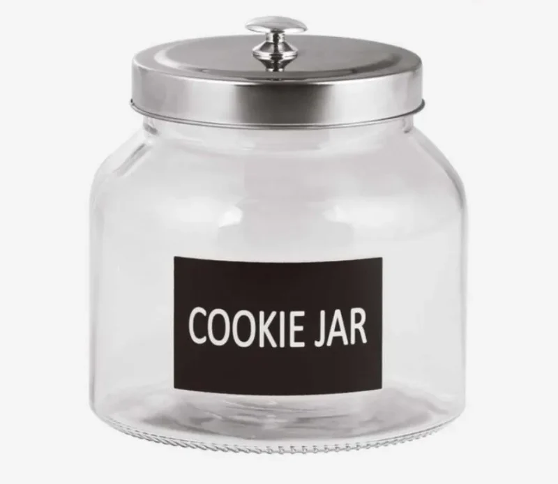 stainless steel cookie jar kitchen storage solution