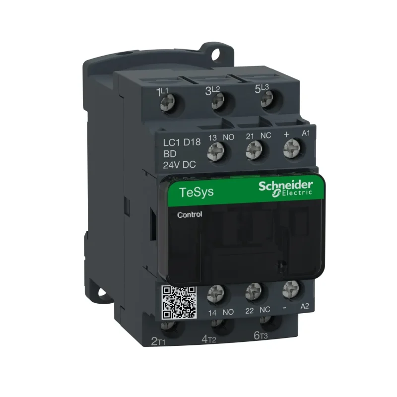 tesys d 18a 24v dc coil contactor 3p 3no schneider