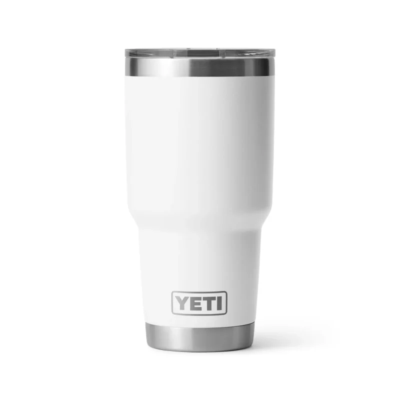 yeti 30oz white rambler tumbler with magslider lid 0 88l